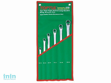 Набор ключей накидн. 8-24мм EXTRA LONG 6шт TOPTUL (GAAA0610)
