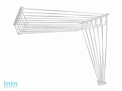 Сушилка для белья потолочная стальная 1,8 м, 7 стержней, белая, PERFECTO LINEA (7 стержней)