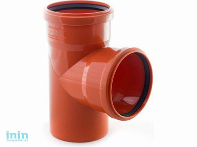 Тройник для наружной канализации 160/110х87 РосТурПласт (Тройник нар. 160х110х90)