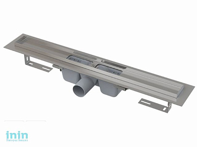 Водоотводящий желоб с порогами для перфорированной решетки, Alcaplast (Водоотводящий желоб с порогами для перфорированной решетки, Alcaplast)