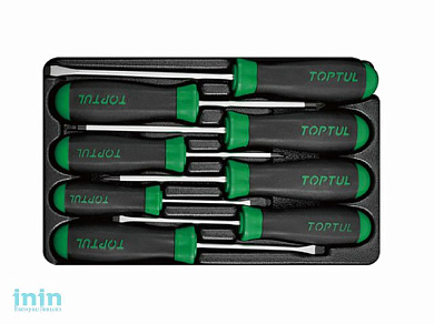 Набор-сет отверток 8предм. TOPTUL (GZA-0803)