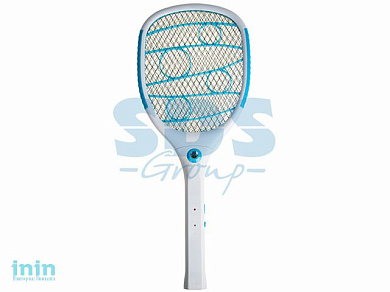 Мухобойка электрическая 1000В, фонарик+аккумулятор ПРОФИ (0420)  REXANT