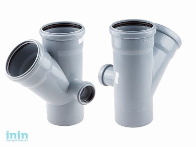 Крестовина двухплоскостная для внутренней канализации 110/110х45/50 правая РосТурПласт (Крестовина 2-х плоскостная110х110х45х50)