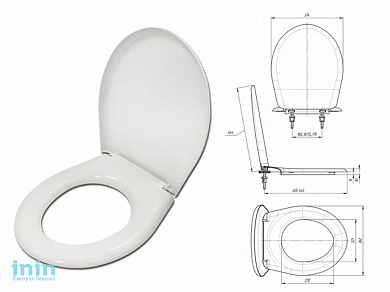 Сиденье для унитаза Универсал белое, ИнкоЭр (И-Сиденье-Универсал-Белый Р)