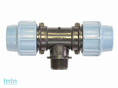 Тройник нар. 25х1/2" Unidelta (Фитинги: Обеспечивают отличную герметичность, при создании распределительных систем под давлением.)