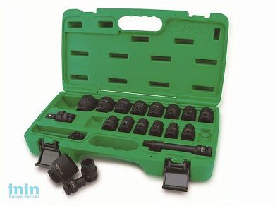 Набор головок ударн. 1/2" 10-32мм 6гр. 27предм. TOPTUL (GCAI2701)