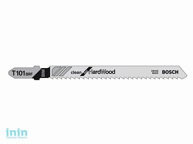 Пилка лобз. по дереву T101BRF (1 шт.) BOSCH (пропил прямой, тонкий, без сколов в древесине)