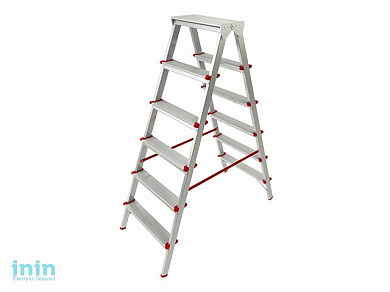 Лестница-стремянка алюм. двухсторонняя 132 см 6 ступ. 5,0кг PRO STARTUL (ST9941-06)