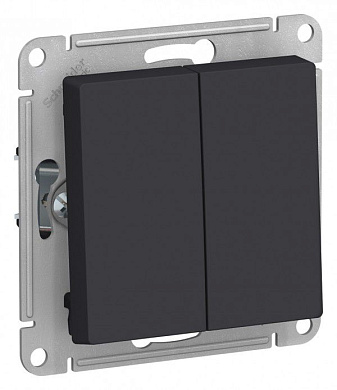 Выключатель 2-клавишный проходнойSchneider Electric Atlas Design ATN001065