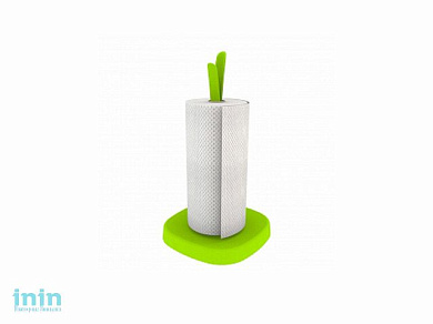 Держатель для бумажных полотенец Kluvi, салатный, BEROSSI (Изделие из пластмассы. Размер 164 х 164 х 291 мм)