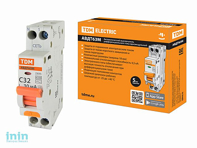 Дифф. авт. выкл. 63М C32 30мА TDM