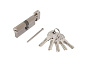 Евроцилиндр с вертушкой Стандарт MAX 80-5K SN (перф.ключ, 5ключей, Длина цилиндра 80 (35*10*35))