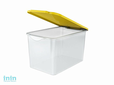 Емкость с крышкой WOW Cristal, солнечный, BEROSSI (Изд. из пластм. Размер 409 * 255 * 248 мм,  15 литров)