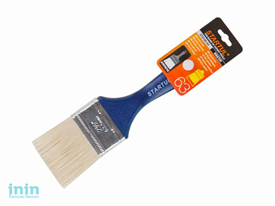Кисть плоская 2,5"-63мм иск. щетина STARTUL MASTER (флейцевая малярная для ЛКМ на водной основе и водоэмульсионных красок)