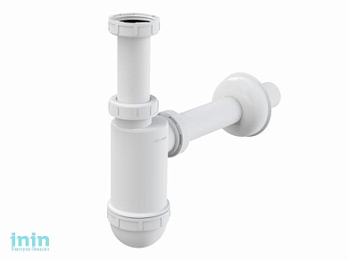 Сифон для умывальника O32 c накидной гайкой 5/4, Alcaplast (Сифон для умывальника D32 c накидной гайкой 5/4")