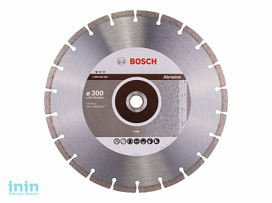 Алмазный круг 300х20/25.4 мм по абразив. матер. сегмент. STANDARD FOR ABRASIVE BOSCH (сухая/мокрая резка)