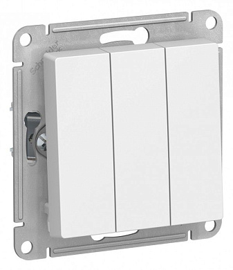 Выключатель 3-клавишный Schneider Atlas Design, ATN000131