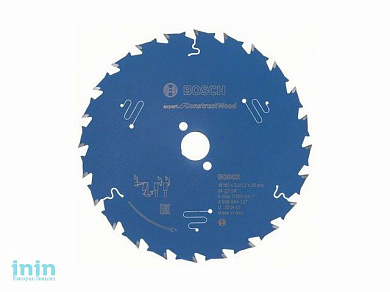 Диск пильный 165х20 мм 24 зуб. по дереву EXPERT FOR CONSTRUCT WOOD BOSCH (твердоспл. зуб)