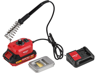 Аккум. паяльник WORTEX CSI 4018 в кор. ALL1 XLT SET (18 В, 280 - 480 С, с АКБ и З/У)