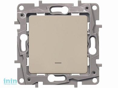 Выключатель 1 клав. с подсветкой (cкрытый) слоновая кость, Etika, Legrand (ETIKA - ВЫКЛЮЧАТЕЛЬ С ПОДСВЕТКОЙ (СЛ.КОСТЬ))