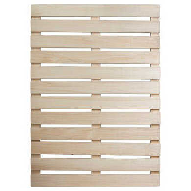 Решетка на пол 50х100 см для бани и сауны (липа) арт.03703