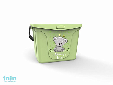Емкость для игрушек Mommy love (Мамми лав) 6 л, чайное дерево, BEROSSI (Изд. из пластм. Размер 287 * 200 * 200 мм)