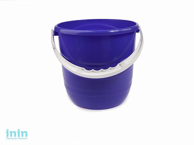 Ведро Practic (Практик) 12 л, лазурно-синий, BEROSSI (Изделие из пластмассы. Литраж 12 л)