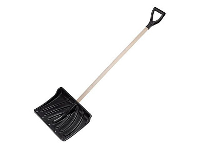 Лопата снеговая пластм. 465х340мм с дер.черенком STARTUL MASTER (ST9056-9) 