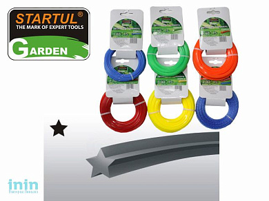 Леска ф 2.0 мм х 15 м "звездочка" STARTUL GARDEN