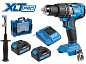 Аккум. дрель-шуруповерт BULL SR 1805 Xcase XLTpro, 2х4 А*ч, БЕСЩЕТ., 18 В, 120 Н*м, БЗП(мет.) 13 мм (Доп. функции: Ударное сверление, "AntiKickback", режим "TURBO")
