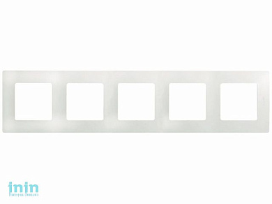 Рамка 5-местная белая, Etika, Legrand (ETIKA - РАМКА 5 ПОСТОВ (БЕЛАЯ))