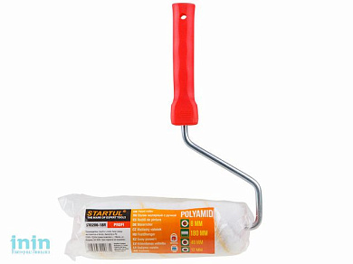 Валик "POLYAMID" 48-250мм с ручкой 8мм STARTUL PROFI (полиамид, гирпаинт, для водорастворимых и органических ЛКМ, лаки и эмали)