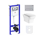 Комплект инсталляции и унитаза 6 в 1 Lavinia Boho Relfix Bristol Rimless 77040111