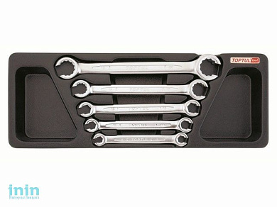 Набор-сет ключей разрезных 8-22мм 5шт. 136х364мм TOPTUL (GAAT0502)