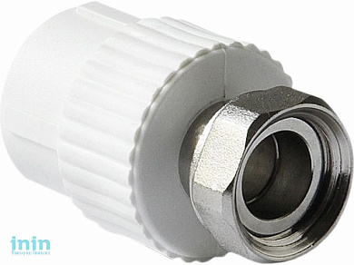 Муфта ПП с накидной гайкой 25х1" РосТурПласт 