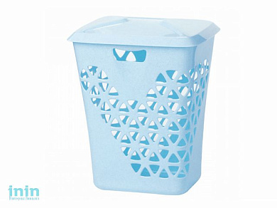 Корзина для белья ВЕНЕЦИЯ 60л (голубой) (IDEA)
