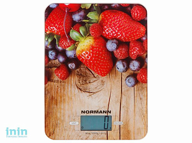 Весы кухонные ASK-270 NORMANN (5 кг, стекло 3 мм, дисплей 45х23 мм)