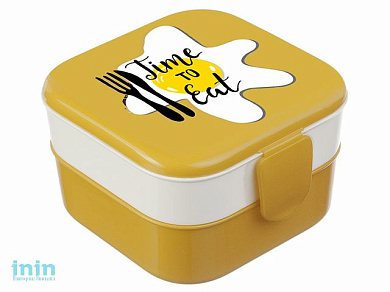 Контейнер для обеда (0,4+0,4л) - яичница (IDEA)