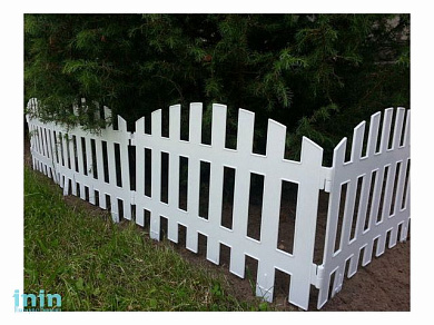 Забор декоративный RENESSANS №2, 3,1х0,35 м, белый, GARDENPLAST