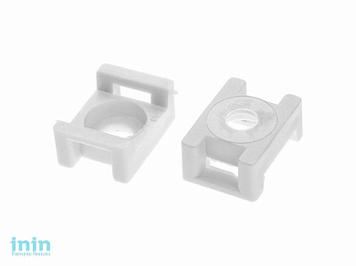 Площадка для хомута-стяжки 16х23 мм усиленная, белая (500 шт) STARFIX