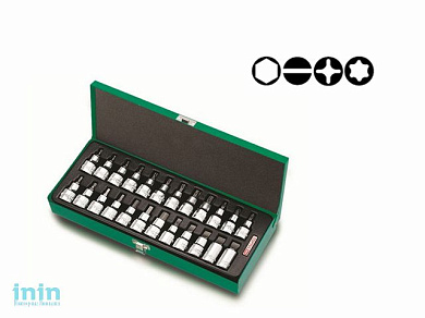 Набор бит шестигр. под головку 1/2" 24пр. TOPTUL (GAAD2402)