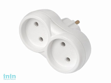 Разветвитель 2-местный (б/з, 16А, 250В) (двухместный Гарантийный срок:24 месяца) (BYLECTRICA)