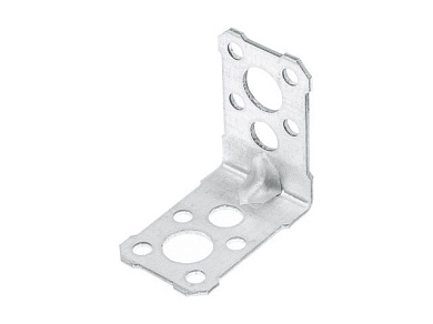 Уголок крепежный усиленный 50х50x36 белый цинк Цвiк (Фактический размер изделия 47*47*30мм, толщина 1,7мм) (ЦВIК)