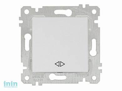 Выключатель промежуточный многопозиционный (скрытый, без рамки, пруж. зажим) белый, RITA, MUTLUSAN (10 A, 250 V, IP  20         перекрестный  (промежу