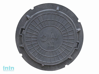 Люк садовый А15 (15 кН) серый, AV Engineering