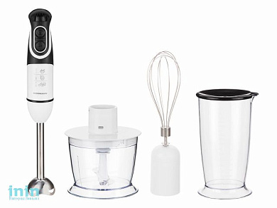 Блендер погружной AHB-542 NORMANN (900 Вт, регул.скор., венчик, измельчитель, стакан)