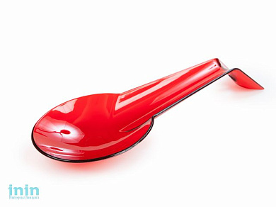 Подставка для ложки Alt (Альт), красный полупрозрачный, BEROSSI (Изделие из пластмассы. Размер 293 х 112 х 43 мм)