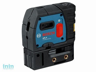 Нивелир лазерный точечный (отвес) BOSCH GPL 5 с держателем (проекция: 5 точек, до 30 м, +/- 0.30 мм/м, резьба 5/8")