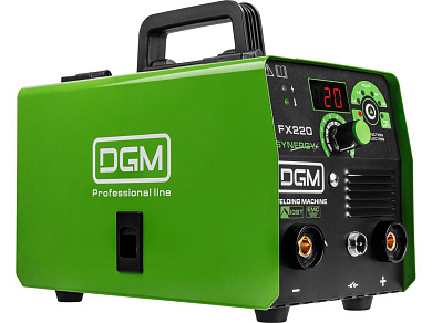 Полуавтомат сварочный DGM FX220 (230В; 20-180 А; 65 В; FLUX/MMA/TIG LIFT; байонетный разъем; без газа)