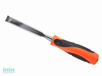 Стамеска плоская 16мм STARTUL MASTER (ST4034-16) (обрезиненная рукоятка, металлический затыльник)